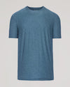 Baltic Active Crew Neck Tee in heather blue, a comfortable men's basics short-sleeve shirt made from soft, breathable fabric perfect for everyday wear.