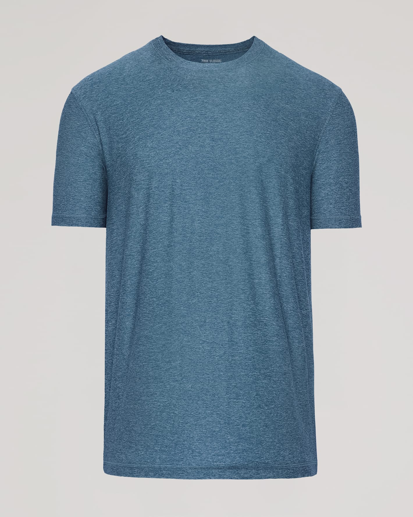 Baltic Active Crew Neck Tee in heather blue, a comfortable men's basics short-sleeve shirt made from soft, breathable fabric perfect for everyday wear.