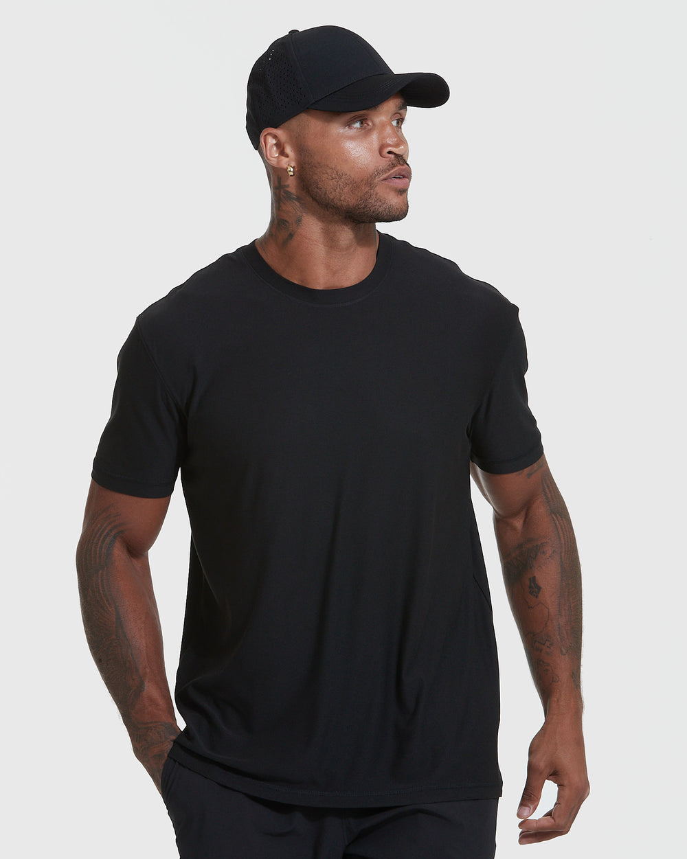 All Black Active Crew Neck 5-Pack