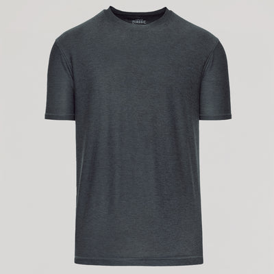 Active Crew Neck - Heather Charcoal Gray