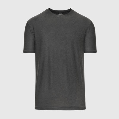 Active Crew Neck - Heather Charcoal Gray