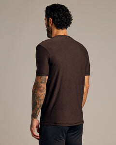 True ClassicDark Heather Cocoa Active Crew Neck Tee