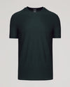 Dark Heather Forest Active Short Sleeve Crew Neck Tee displayed flat.