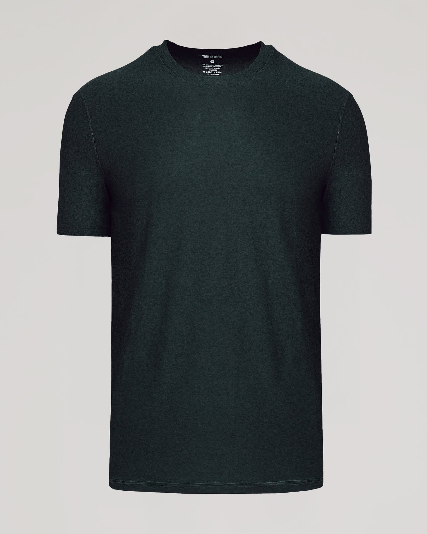 Dark Heather Forest Active Short Sleeve Crew Neck Tee displayed flat.