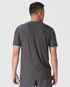 True ClassicDark Heather Tempest Active Crew Neck Tee