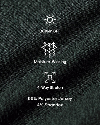 Active Crew Neck - Dark Heather Forest