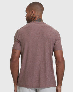 True ClassicHeather Burgundy Active Crew Neck Tee