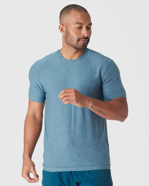 Heather Centurion Active Short Sleeve Crew Neck Tee