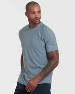 True ClassicHeather Indigo Active Crew Neck Tee