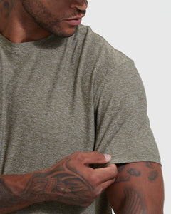 True ClassicHeather Military Green Active Crew Neck Tee