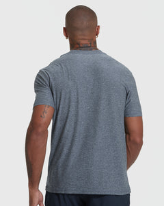 True ClassicHeather Navy Active Crew Neck Tee