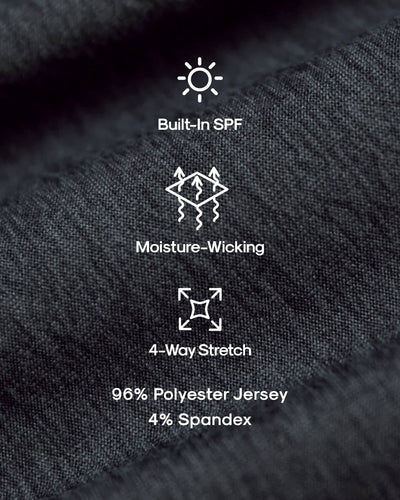 Active Crew Neck - Heather Charcoal Gray