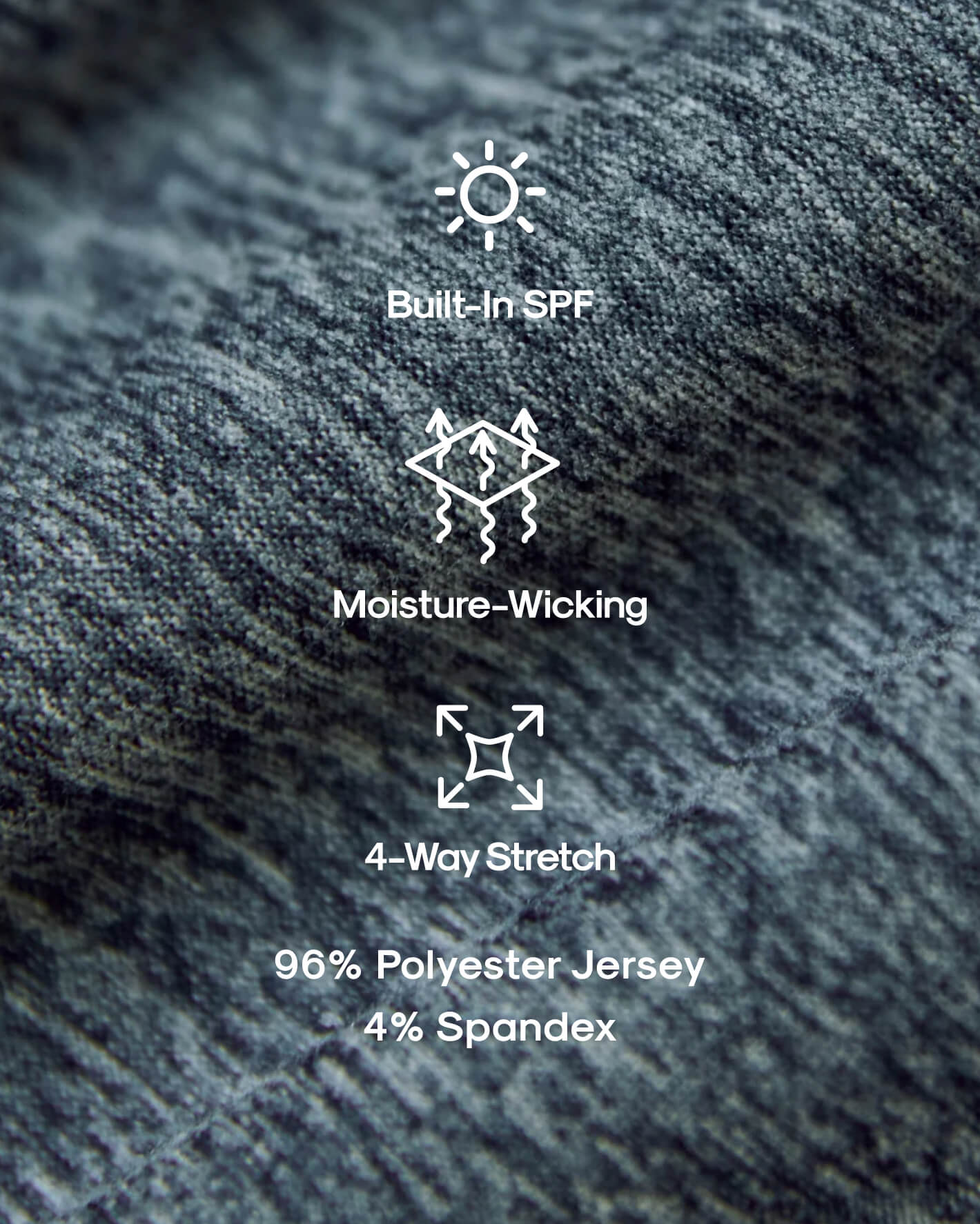 Heather Navy Active Crew Neck Tee