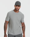 Iron Gray Active Crew Neck Tee
