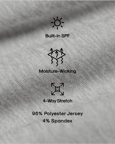 Active Crew Neck - Light Heather Gray 