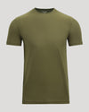 Military Green Active Crew Neck Tee