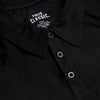 Black Active Polo 6-Pack: Close-up of collar, TRUE CLASSIC label visible.