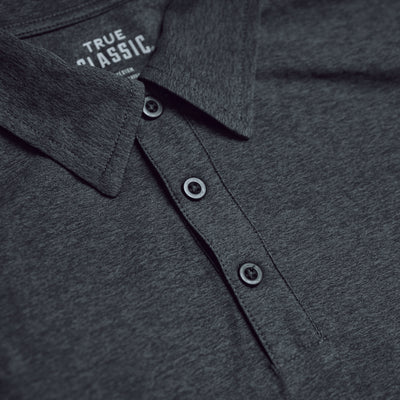 Active Polo - Charcoal Heather Gray