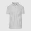 True Classic Men’s Active Short Sleeve Polo, light-gray with a sharp, modern fit.