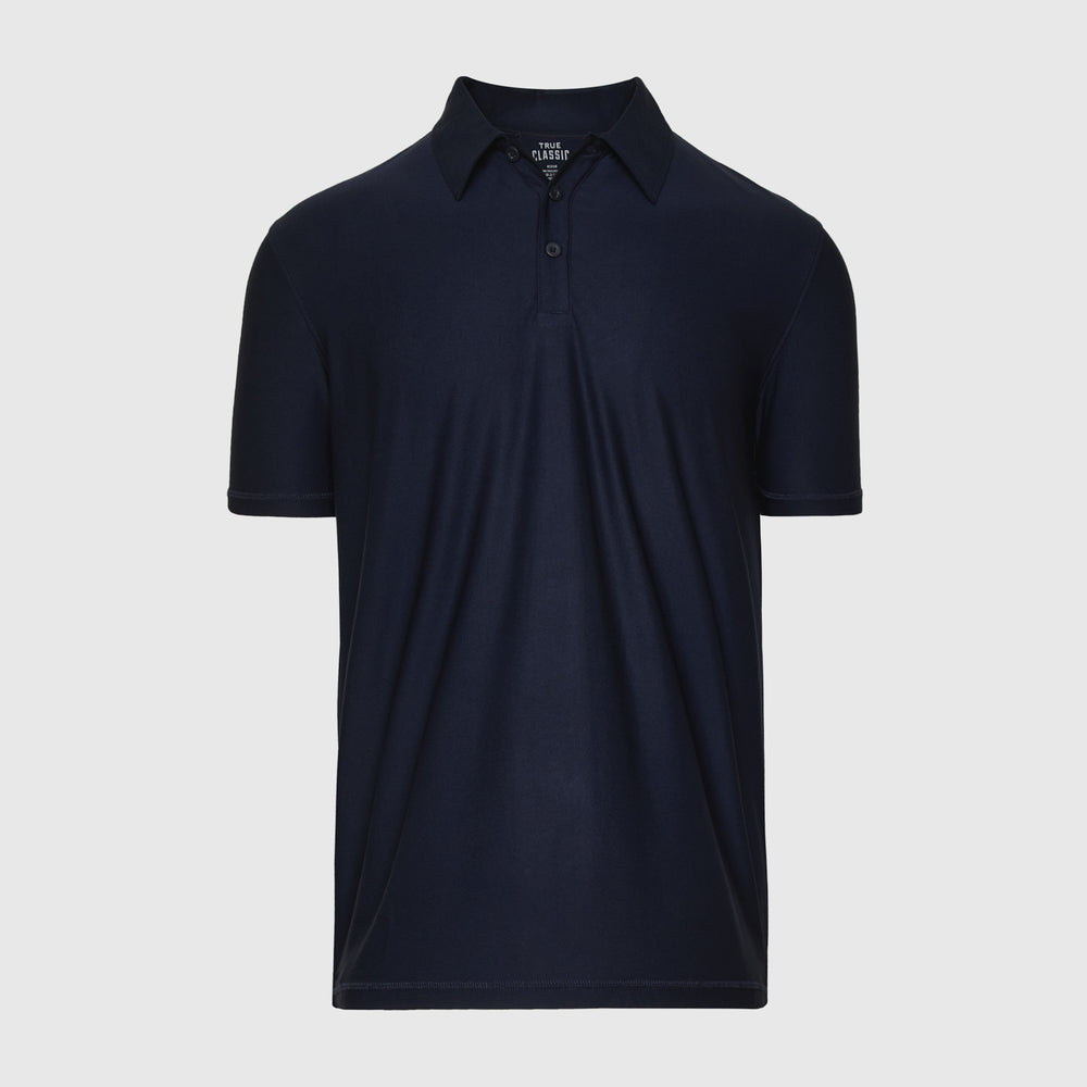 Navy Active Short Sleeve Polo