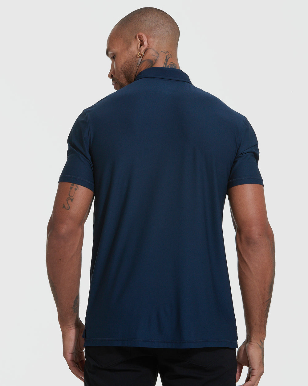 Navy Active Short Sleeve Polo