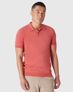 True ClassicGarnet Short Sleeve Sweater Polo