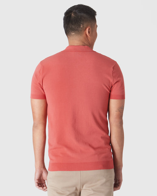 Garnet Short Sleeve Sweater Polo