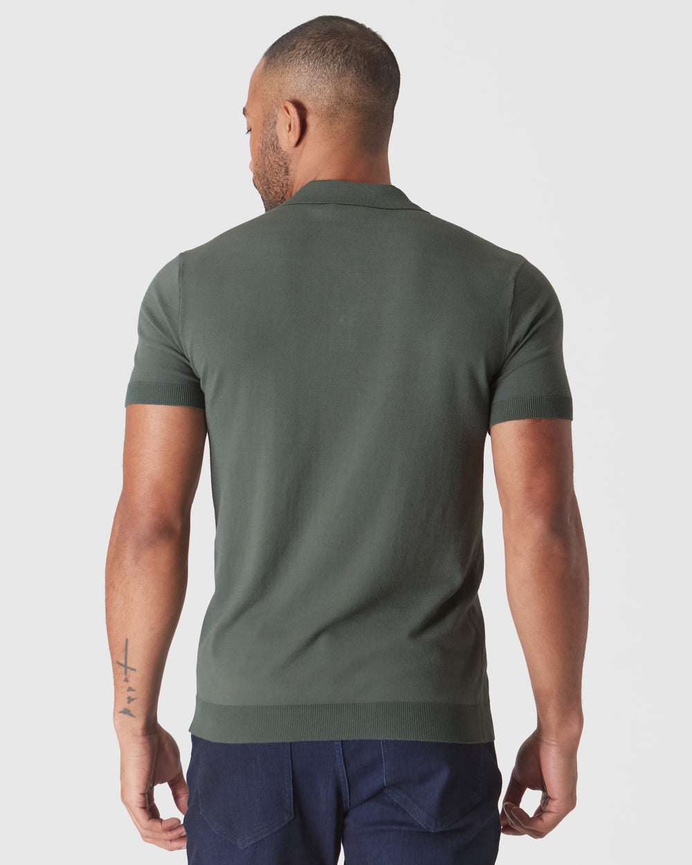 Moss Short Sleeve Sweater Polo