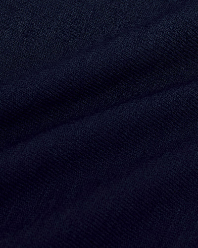 Navy Short Sleeve Sweater Polo