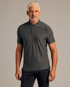 True ClassicCharcoal Heather Gray Active Polo 2.0