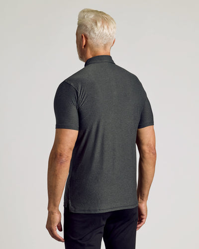 Active Polo - Charcoal Heather Gray