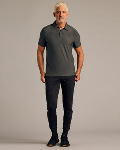 True ClassicCharcoal Heather Gray Active Polo 2.0