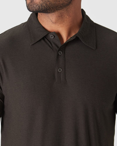 Active Polo - Dark Heather Cocoa