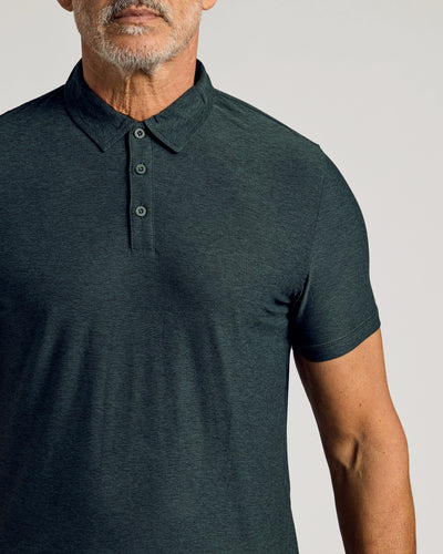 Active Polo - Dark Heather Forest