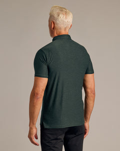 True ClassicDark Heather Forest Active Polo 2.0