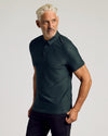 Middle-aged man in True Classic Men’s Active Short Sleeve Polo.
