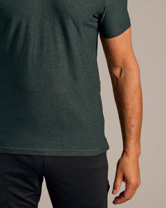 True ClassicDark Heather Forest Active Polo 2.0