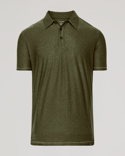 Active Polo - Dark Heather Pear