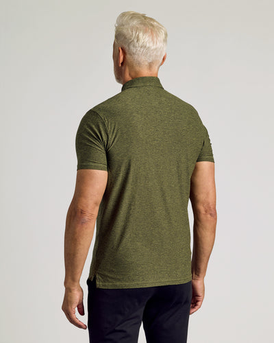 Active Polo - Dark Heather Pear