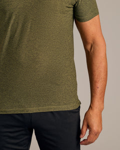 True ClassicDark Heather Pear Active Polo 2.0