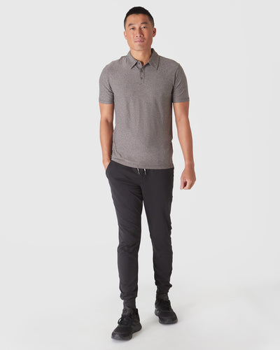 Active Polo - Heather Cocoa