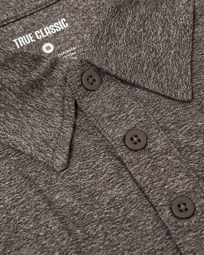 Active Polo - Heather Cocoa