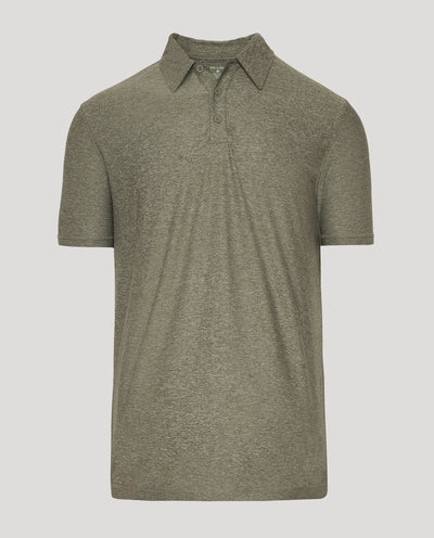 Active Polo - Heather Military Green
