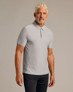 True ClassicLight Heather Gray Active Polo 2.0