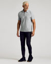 Heather Light Gray Active Polo