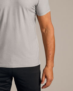 True ClassicLight Heather Gray Active Polo 2.0