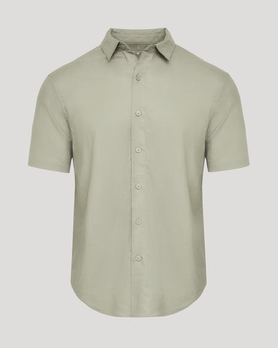 Linen Short Sleeve Shirt - Mossy Oak
