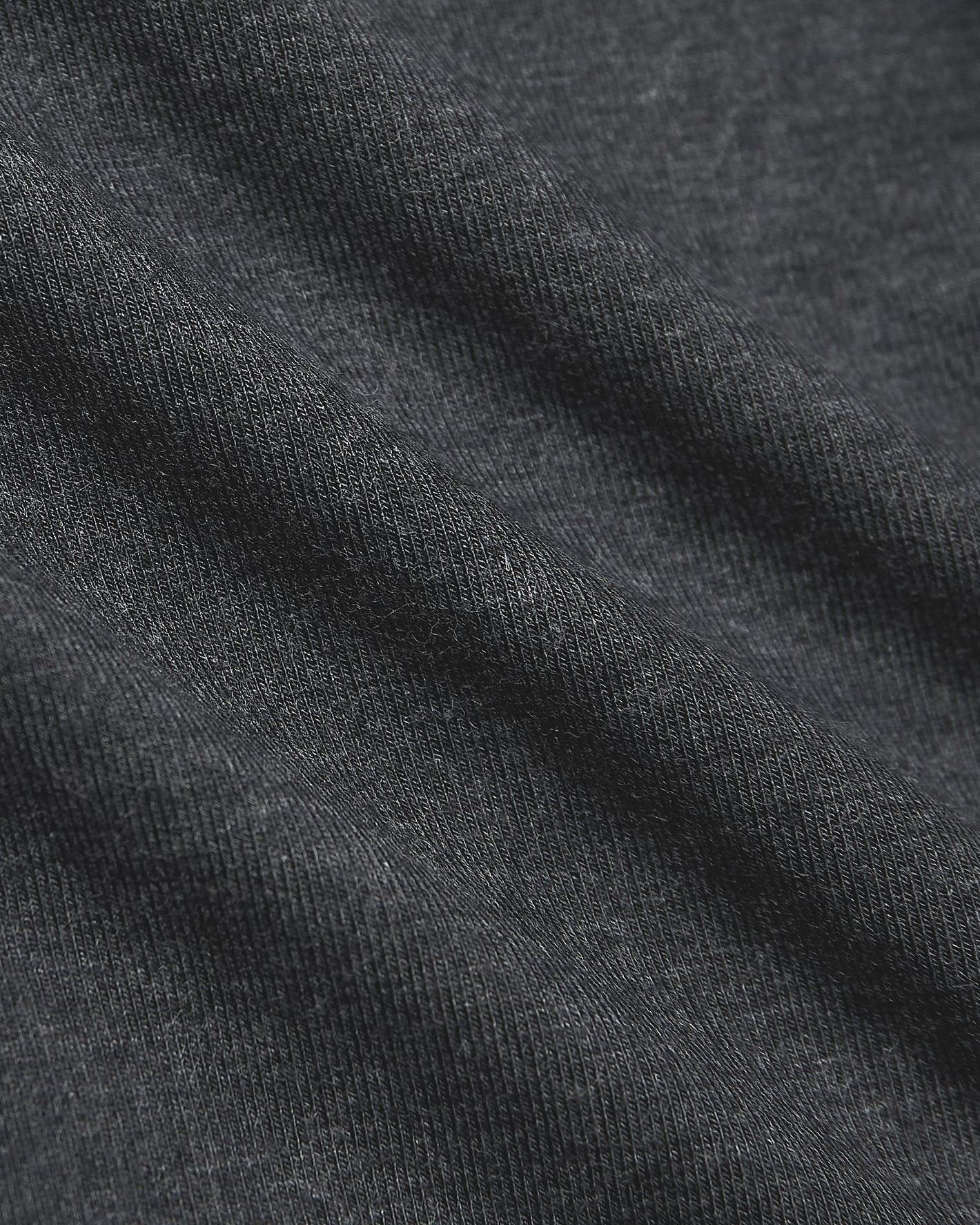 Charcoal Heather Gray Short Sleeve Loungewear Tee with fine knit texture.