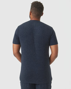 True ClassicHeather Navy Short Sleeve Loungewear Tee