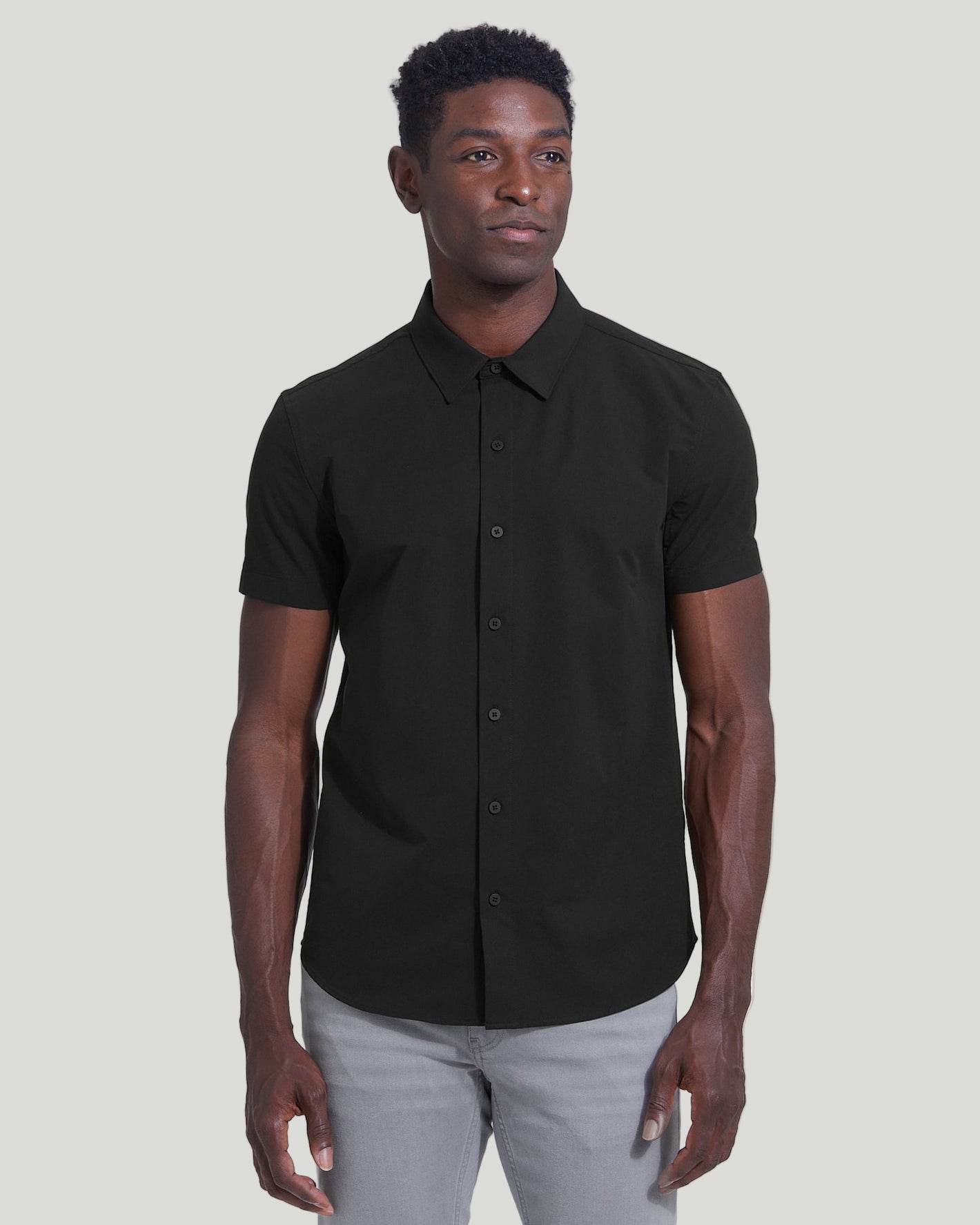 Black Commuter Short Sleeve Shirt